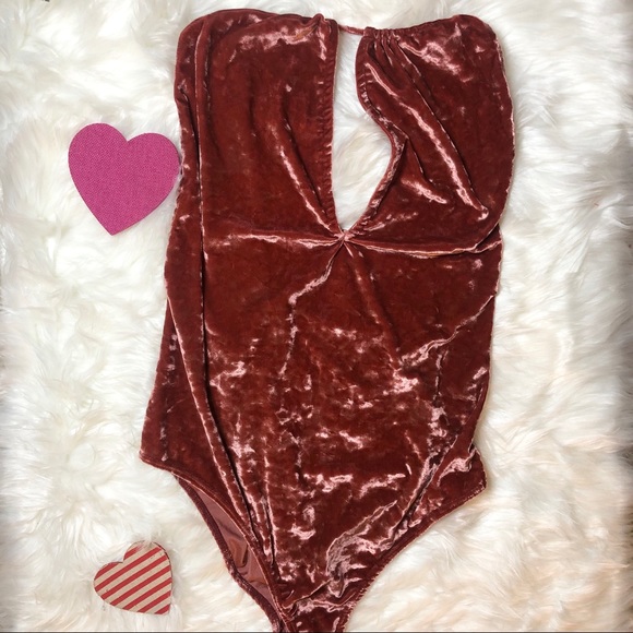 Urban Outfitters Out From Under Velvet Bodysuit - Picture 1 of 3